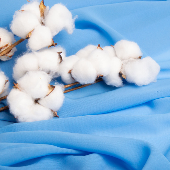 Ткань плательная шифон Sheila легкая полупрозрачная для платьев, блуз. аксессуаров блакитний , фото 3 Ткань плательная шифон Sheila легкая полупрозрачная для платьев, блуз. аксессуаров блакитний , фото 3