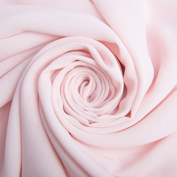 Dress fabric chiffon Sheila lightweight semi-transparent for dresses, blouses, accessories рожева пастель, фото 1