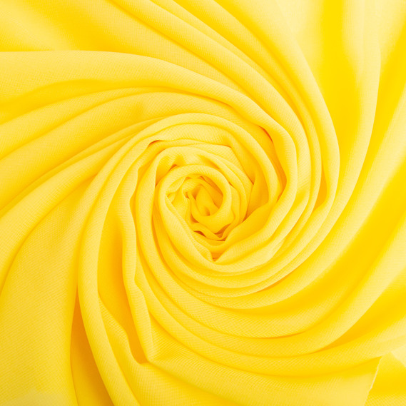 Dress fabric chiffon Sheila lightweight semi-transparent for dresses, blouses, accessories жовтий, фото 1