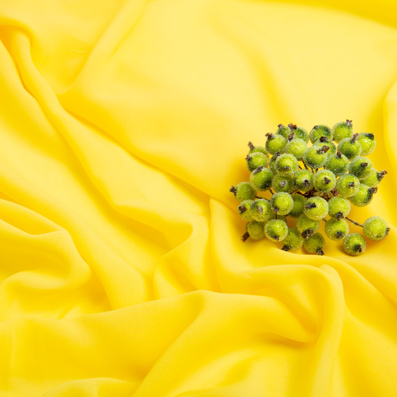 Dress fabric chiffon Sheila lightweight semi-transparent for dresses, blouses, accessories жовтий, фото 3