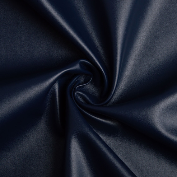 Тканина штучна шкіра на флісі синій, фото 1 Тканина штучна шкіра на флісі синій, фото 1