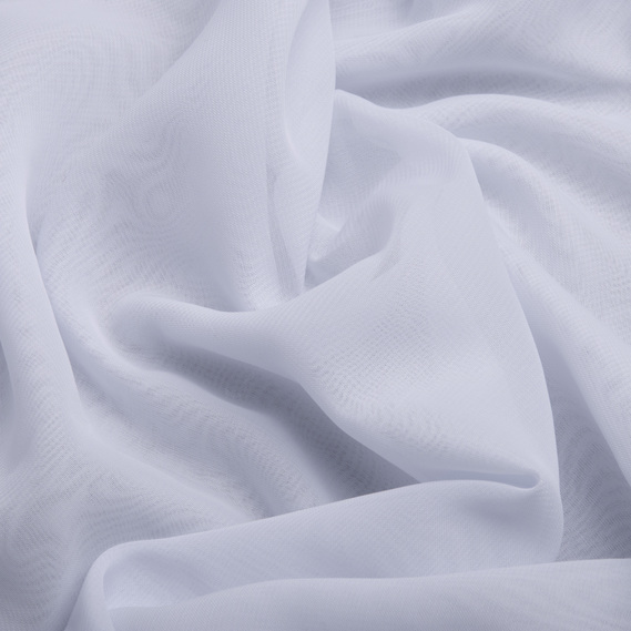 Ткань шифон Мульти 70 гр/м2 150 см полупрозрачная, легкая, воздушная для платьев, блузок и аксессуаров білий, фото 2 Ткань шифон Мульти 70 гр/м2 150 см полупрозрачная, легкая, воздушная для платьев, блузок и аксессуаров білий, фото 2