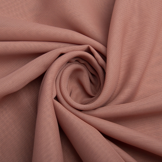 Тканина шифон Мульті 70 гр/м2 150 см напівпрозора, легка, повітряна для суконь, блузок та аксесуарів арахіс, фото 1