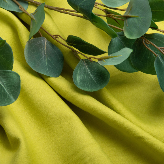 Тканина Льон однотонний Арія V-1740 фісташковий, фото 3