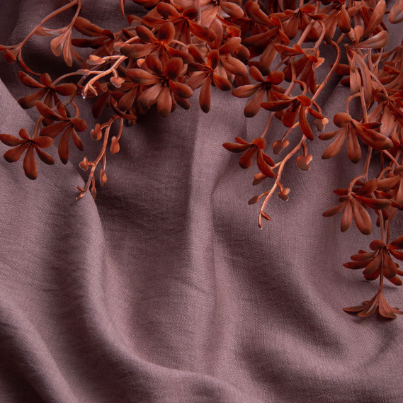 Тканина Льон однотонний Арія V-1316 мокко, фото 3