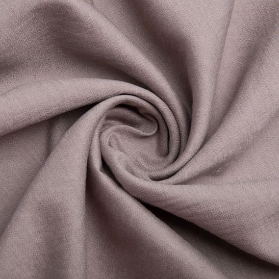 Тканина Льон однотонний Арія V-1307 сіро/беж, фото 1