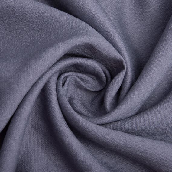 Тканина Льон однотонний Арія V-1429 т.сірий, фото 1