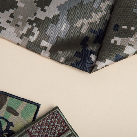 Ткань тентовая Оксфорд, 150 см, 100 г/м2, прочная и влагостойкая для тентов и чехлов піксель, фото 3