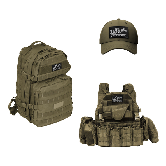 Набір шевронів 2 шт з липучкою JOIN or DIE чорний 5х8 см, Приєднайся або помри, вишитий патч нашивка шеврон, фото 7