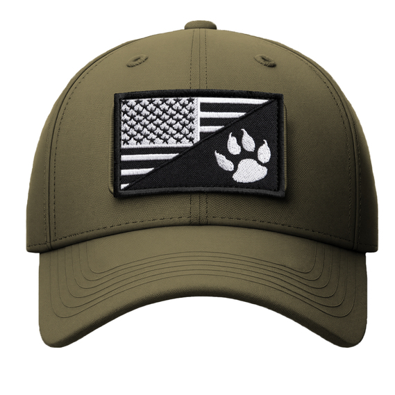 Набір шевронів 2 шт з липучкою Прапор США та лапка для службових собак, K-9, для кінологів, кінологічна служба, нашивка, вишитий патч, фото 5