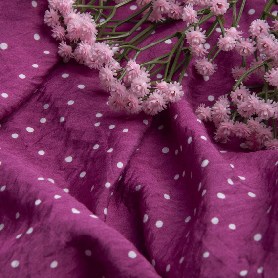 Ткань вискоза плательная Муслин 140 см, 90 гр/м2 для платьев, блузок, юбок, халатов, костюмов горошок ягода, фото 3 Ткань вискоза плательная Муслин 140 см, 90 гр/м2 для платьев, блузок, юбок, халатов, костюмов горошок ягода, фото 3