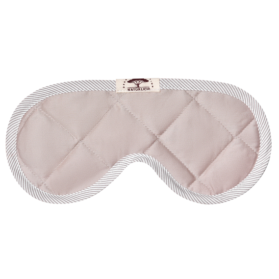 Маска для сна IDEIA 25x12 см, маска для глаз для мужчин и женщин, удобная и комфортная, обеспечивает полное затемнение для сна и путешествий сіро-бежевий, фото 1