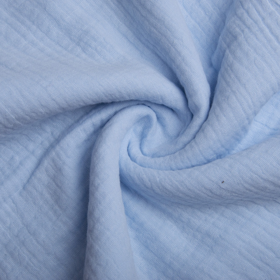Cotton fabric Muslin for dresses, blouses, skirts блакитна, фото 1 Cotton fabric Muslin for dresses, blouses, skirts блакитна, фото 1