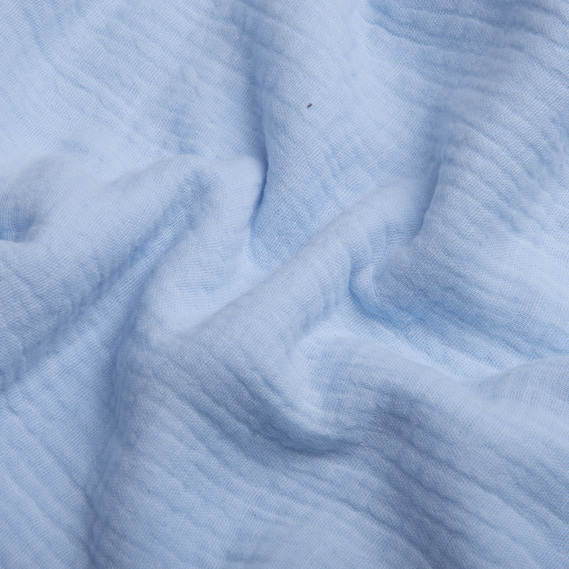 Cotton fabric Muslin for dresses, blouses, skirts блакитна, фото 2 Cotton fabric Muslin for dresses, blouses, skirts блакитна, фото 2