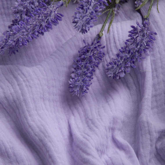 Cotton fabric Muslin for dresses, blouses, skirts св/бузок, фото 3 Cotton fabric Muslin for dresses, blouses, skirts св/бузок, фото 3