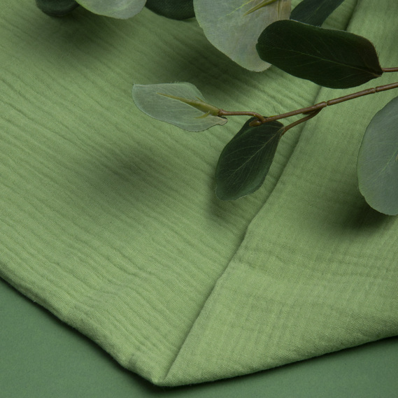 Cotton fabric Muslin for dresses, blouses, skirts ківі, фото 3 Cotton fabric Muslin for dresses, blouses, skirts ківі, фото 3