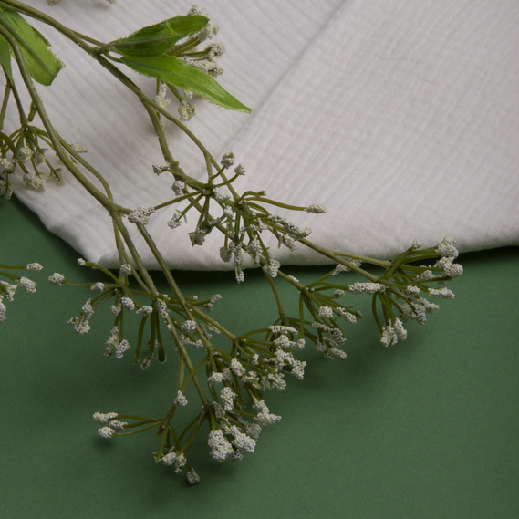 Cotton fabric Muslin for dresses, blouses, skirts крем , фото 3