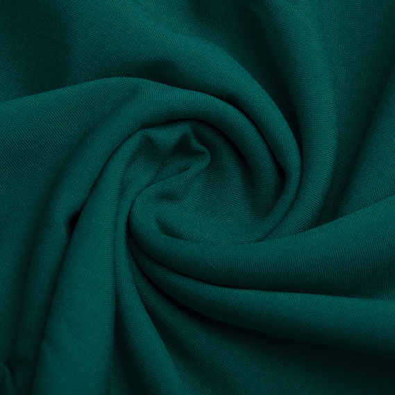 Тканина віскоза плательна штапель Дороті, 145 см, 120 гр/м2, для суконь, блузок, спідниць т/бірюза, фото 1