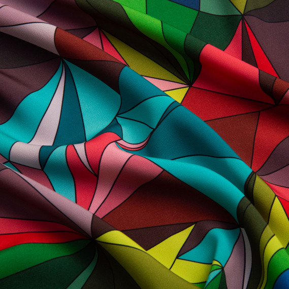 Тканина для одягу плательна Super soft 65  гр/м2, легка, ніжна, поліестр  вітраж крістал, фото 2