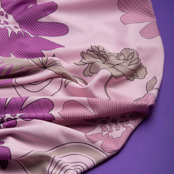 Clothing fabric "Super soft" 65 g/m², lightweight, delicate, polyester лонда, фото 3