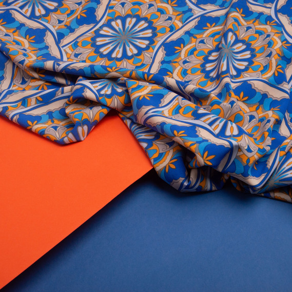 Тканина для одягу плательна Super soft 65  гр/м2, легка, ніжна, поліестр  cavalli, фото 3