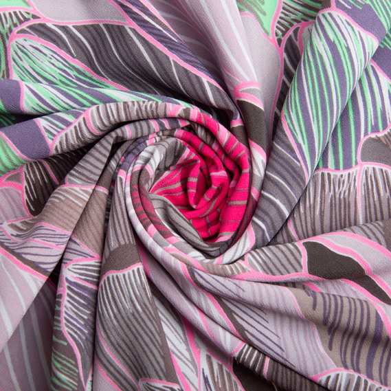 Ткань для одежды плательная Super soft 65  гр/м2, легкая, нежная, полиестр  перо рожеве, фото 1