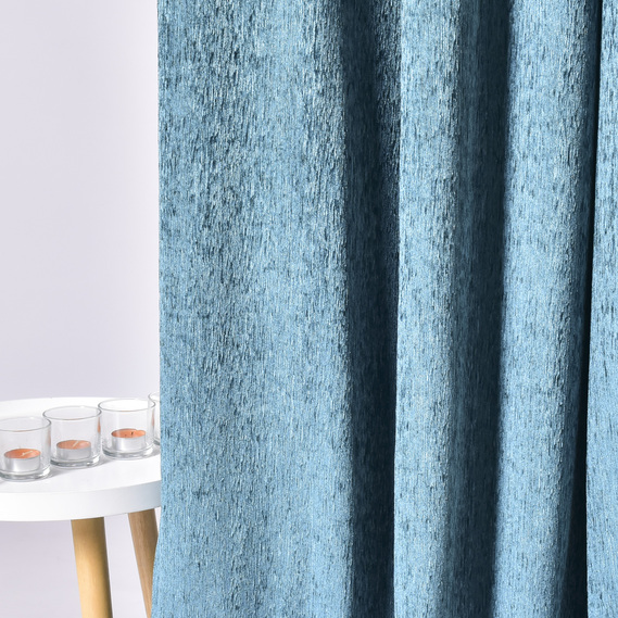 Тканина портьєрна однотонна Гобелен Фарба V-3035 бірюза, фото 4