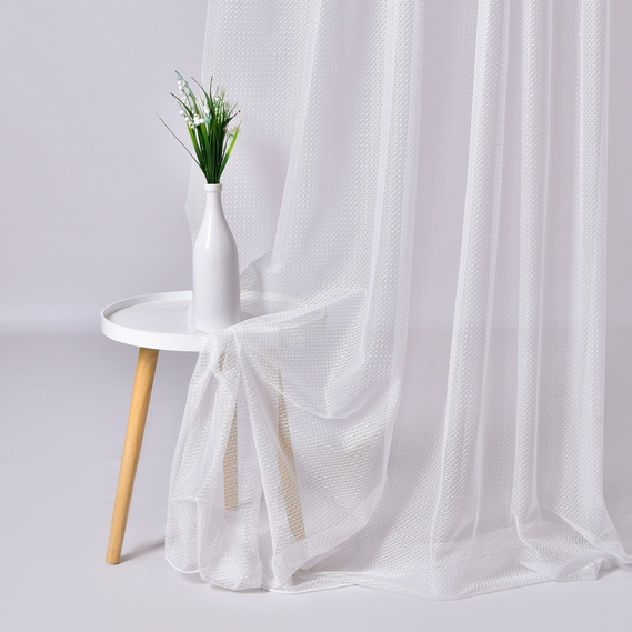 Тканина тюль жакард Марс V-ekru, фото 1 Тканина тюль жакард Марс V-ekru, фото 1