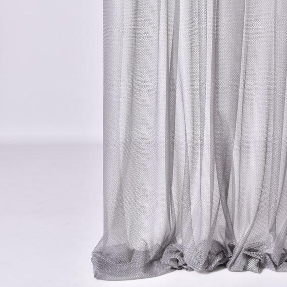 Ткань тюль жаккард Марс V-gri, фото 1 Ткань тюль жаккард Марс V-gri, фото 1