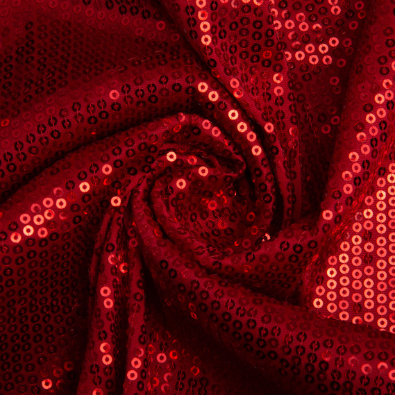 Трикотаж пайетка 228 гр/м2, блестящая, блестящая ткань для вечерней одежды червона, фото 1 Трикотаж пайетка 228 гр/м2, блестящая, блестящая ткань для вечерней одежды червона, фото 1