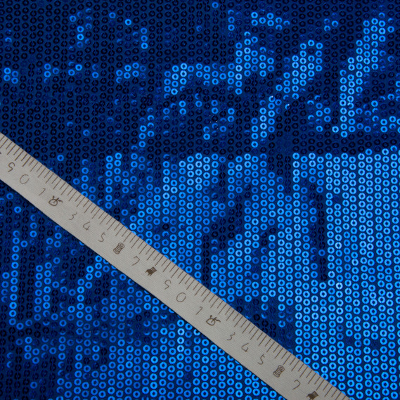 Трикотаж пайетка 228 гр/м2, блестящая, блестящая ткань для вечерней одежды електрик, фото 3