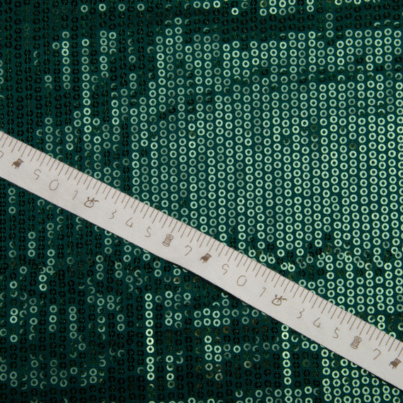 Трикотаж пайетка 228 гр/м2, блестящая, блестящая ткань для вечерней одежды т/зелена, фото 4 Трикотаж пайетка 228 гр/м2, блестящая, блестящая ткань для вечерней одежды т/зелена, фото 4