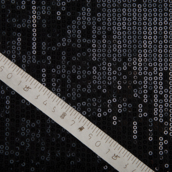 Трикотаж пайетка 228 гр/м2, блестящая, блестящая ткань для вечерней одежды чорна, фото 4 Трикотаж пайетка 228 гр/м2, блестящая, блестящая ткань для вечерней одежды чорна, фото 4