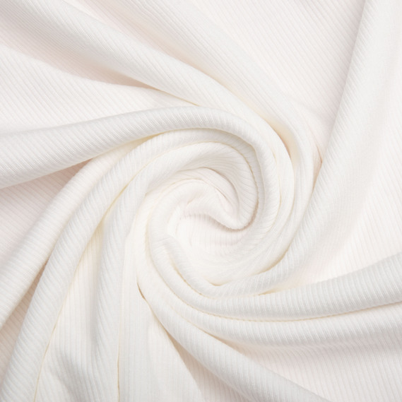 Knitted fabric for clothes, viscose, Rubchyk Dino, natural fabric молоко, фото 1