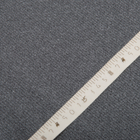 Knitwear fabric viscose Rubchyk 260 gr/m2 сірий меланж, фото 4