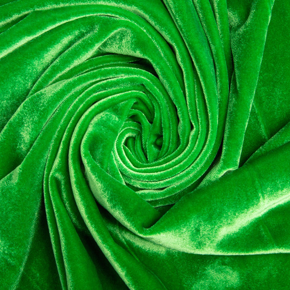 Ткань костюмная бархатная, бархат, блестящая ткань плательная стрейчевая 300 гр/м2 салат, фото 1
