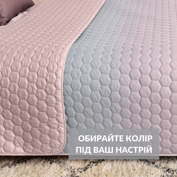 Покривало на ліжко Silhouette 240x260 IDEIA двосторонне, міцна стібка тканини, антиалергенне волокно пудра, фото 2 Покривало на ліжко Silhouette 240x260 IDEIA двосторонне, міцна стібка тканини, антиалергенне волокно пудра, фото 2