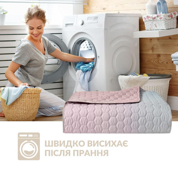 Покривало на ліжко Silhouette 240x260 IDEIA двосторонне, міцна стібка тканини, антиалергенне волокно пудра, фото 6 Покривало на ліжко Silhouette 240x260 IDEIA двосторонне, міцна стібка тканини, антиалергенне волокно пудра, фото 6