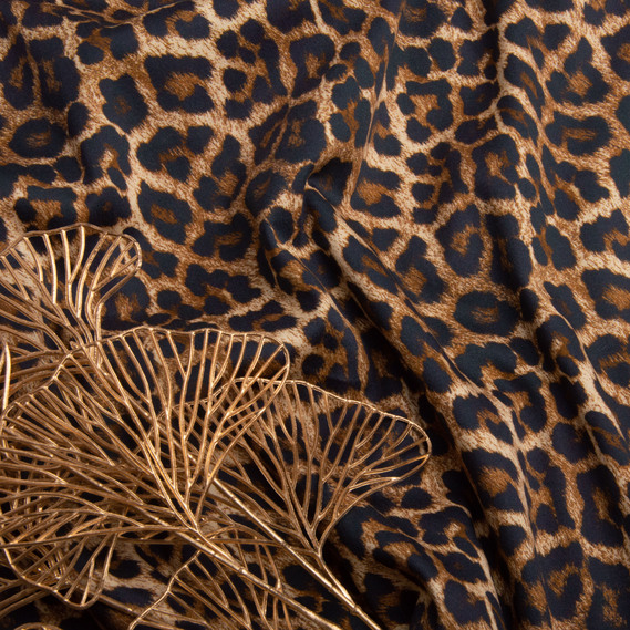 Тканина костюмна Коттон стрейч 170 гр/м2  натуральна тканина для спідниць, костюмів, суконь, бавовна лео , фото 3