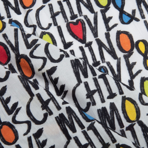 Ткань Батист Moschino Love, хлопок, натуральная ткань для одежды, хлопок, фото 2 Ткань Батист Moschino Love, хлопок, натуральная ткань для одежды, хлопок, фото 2