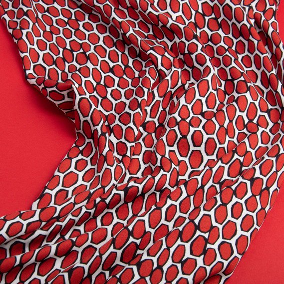 Ткань штапель вискоза, плательная ткань натуральная, для блузок, платьев, юбок моніка, фото 3