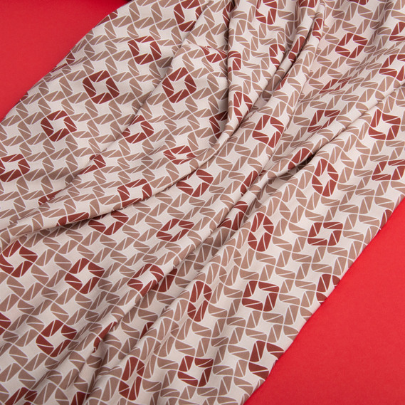 Тканина штапель стрейч 110 гр/м2 віскоза, платтяна тканина натуральна, для блузок, суконь, спідниць Іріс, фото 3