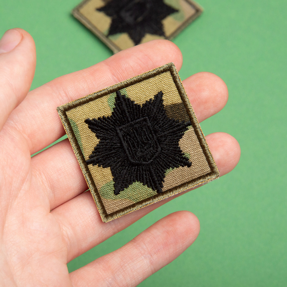 Set of chevrons 2 pcs on Velcro strip Police, chevron of the Ministry of Internal Affairs, embroidered patch patch 2х12 + 4х4 см, фото 2 Set of chevrons 2 pcs on Velcro strip Police, chevron of the Ministry of Internal Affairs, embroidered patch patch 2х12 + 4х4 см, фото 2