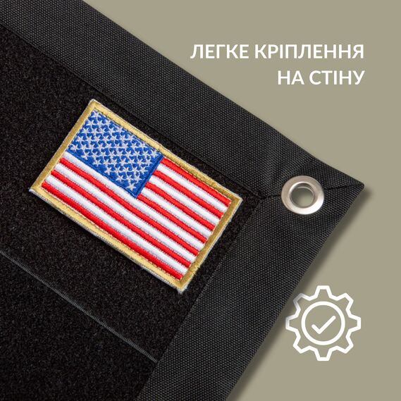 Стенд для шевронів, Патч Панель 61х92 см для військових нашивок та нагород, липучка, подарунковий набір, шеврон у подарунок, фото 4