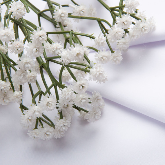 The fabric is plain, shirt-quality with a weight of 117 g/m² 90093 біла, фото 3