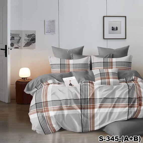 Тканина бавовна сатин для постільної білизни, натуральна тканина, постільна білизна 120 гр/м2 ВТ-345А Греммі сіра, фото 1 Тканина бавовна сатин для постільної білизни, натуральна тканина, постільна білизна 120 гр/м2 ВТ-345А Греммі сіра, фото 1