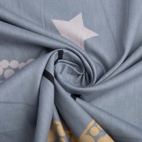 SATIN fabric ВТ-346А Зорі, фото 1