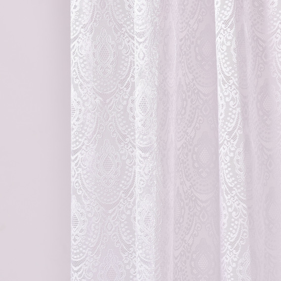 Ткань тюль жаккард Роксолана V-beyaz , фото 2 Ткань тюль жаккард Роксолана V-beyaz , фото 2