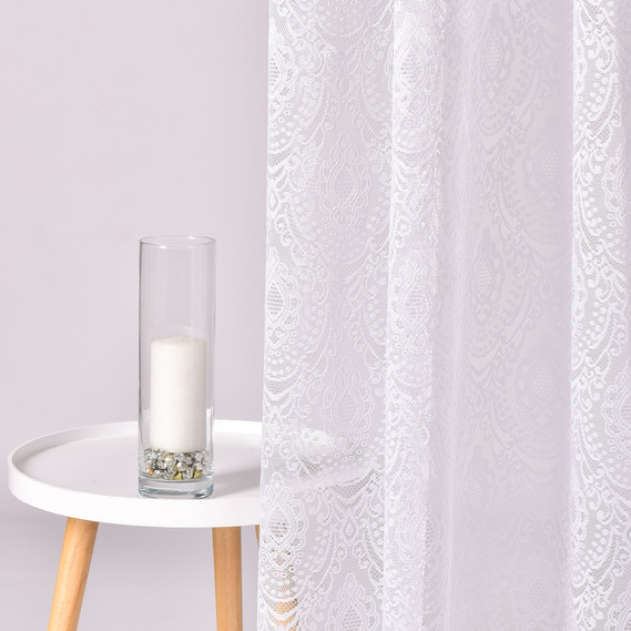 Ткань тюль жаккард Роксолана V-beyaz , фото 5 Ткань тюль жаккард Роксолана V-beyaz , фото 5