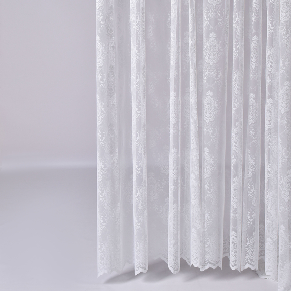 The fabric is jacquard tulle, Versailles pattern V-krem, фото 1